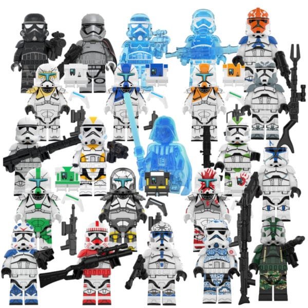 Star Wars Jek Special Forces and Bounty Hunter Minifigure Set With Weapons; Accessories