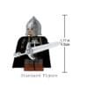 Lord of the Rings Dol Amroth Soldiers of Numenor Minifigures Set with Weapons Accessories 8Pcs - Image 6